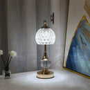 Ljojo Metal Crystal Acrylic Table Lamp - Retro Nordic Bedroom Decor