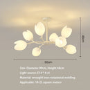 Modern Nordic Cream Chandelier Pendant Light for Living Room Bedroom by Ljojo