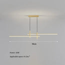 Ljojo LED Strip Pendant Lamp for Kitchen, Dining Room, Bedroom - Home Decor Chandelier