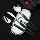 Ljojo 16-Piece Stainless Steel Cutlery Set Dinnerware Flatware Kitchen Tableware