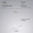 Ljojo LED Chandelier: Modern Dimmable Lighting for Home, Hotel, Living Room