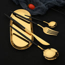Ljojo Mirror Silver Stainless Steel Cutlery Set - 12Pcs Western Dinnerware Kitchen Utensils