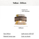 Bohemian Cotton Rope Woven Pendant Lights | Ethnic Printed Chandelier by Ljojo