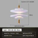 Minimalist Chandelier Light Pleated Restaurant Pendant Lamp - Ljojo
