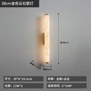 Ljojo Modern Luxury Alabaster Marble Wall Sconce Spanish Copper Bedroom Home Decor