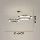 Ljojo Modern Acrylic LED Pendant Light for Living and Dining Room