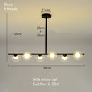 Modern Glass Balls Led Chandelier for Dining Room | Nordic Indoor Lighting Pendant Lights