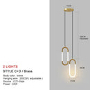 LED Restaurant Pendant Lights Chandelier Black Gold Nordic Luxury Kitchen Fixtures Ljojo