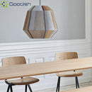Bamboo Japanese LED Pendant Light | Minimalist Wooden Chandelier by Ljojo