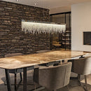 Ljojo Luxury Crystal Chandelier LED Hanging Light Fixture Gold/Black Island Pendant Lamp