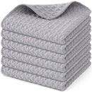 Ljojo Microfiber Waffle Kitchen Towels - Ultra Absorbent Cleaning Rags