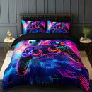 Ljojo 3D Basketball Controller Quilt Cover Set with 2 Pillowcases, High-definition Printing