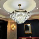 Ljojo Luxury Gold Crystal Chandelier for Living Room Villa Kitchen Decor