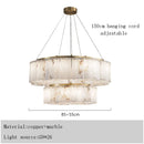 Gold Stone Ceiling Lamp Luxury Marble Lighting Copper Bedroom Decor by Ljojo