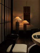 Large Chinese Garden Stand Lamp for Living Room | Japanese Antique Pottery Pot Floor Lamp