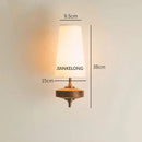 LED Wall Lamp Modern Fabric Nordic Style Bedroom Bedside Korean Living Room Decor Ljojo