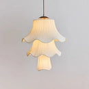 Ljojo French Medieval Bellflower Pendant Light Creamy Style Bedroom Chandelier Lighting