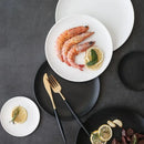 Ljojo Matte Ceramic Steak Plate, Nordic Style, Scratch Resistant, Western Food Tray