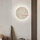 23cm Rotundity Natural Stone LED Wall Lamp for Bedside: Artistic Home Decoration - Warm Light