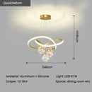 Ljojo Modern Glass Ball Chandelier for Dining Living Room Pendant Lamp Fixtures