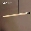 Modern Minimalist Straight Strip Pendant Light for Designer Bar & Conference Room by Ljojo