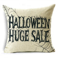 Black White Happy Halloween Trick Or Treat Pillowcase for Ljojo Décor