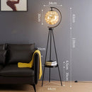 Ljojo Luxury Moon LED Floor Lamp - Nordic Minimalist Creative Art Desk Lamp