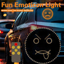 Ljojo LED Emoticon Car Sign Light with Remote Control Switch, 4 Modes