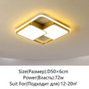 Ljojo LED Ceiling Light: Modern Minimalist Bedroom Chandelier for Living Room, Children's Room