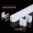 Ljojo LED Tube Profile Connector Clip 20pcs Set Fixed Buckles Neon Strip Lights End Cap