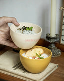 Ljojo 4.5-inch Sesame Glazed Ceramic Rice Bowl Set for Home Dining