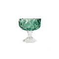 Ljojo 276ml Rhomboid Crystal Glass Cup for Desserts, Ice Cream, Milkshakes