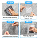 Ljojo Long Handle Wall-Mounted Toilet Brush with Detachable Holder