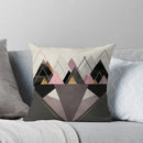 Gray Geometric Style Pillow Cover for Home Decor - Ljojo