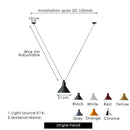Ljojo Metal Pendant Lamp - Simple Shape for Kitchen Bar, Creative Hanging Light for Bedside