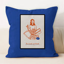 Ljojo Line Art Coffee Cushion Cover for Home & Car Decor