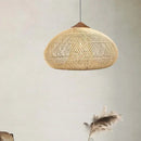 Wabi-sabi Rattan Pendant Chandelier - Japanese Style Bamboo Lighting for Living Room - Ljojo