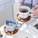 Ljojo 3D Cute Animal Snail Flower Ceramic Coffee Mug - Lovely Gift for Besties