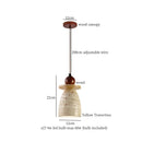 Japanese Wabi-sabi LED Stone Pendant Light for Home Decor | Square Columnar Shape Chandelier