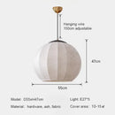 Ljojo Medieval Round Ball Pattern Pendant Light for Dining Room and Bedroom Decor