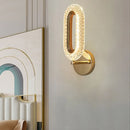 LED Crystal Wall Lamp 12W - Luxurious Ellipse Design for Corridor, Bedroom, Balcony | Ljojo