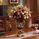 Ljojo™ European Resin Vase & Artificial Flower Set for Home Office Decor