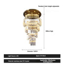 Crystal Chandelier Modern Villa Hall Staircase Light by Ljojo