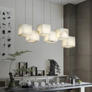 Ljojo Marble Chandelier: Modern Chinese Tearoom All Copper Light Luxury Bar Lighting