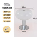 Ljojo Rechargeable Glass Desk Lamp Dimmable Night Light Wireless - Elegant Table Lamp