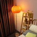 Vintage Bauhaus Mushroom Floor Lamp Orange Glass LED Atmosphere Lamp Ljojo