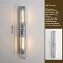 Nordic Glass Wall Lamp LED Fixture Stylish Lighting for Bedroom Living Room - Ljojo