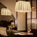 Nordic Simple Fold Fabric E27 Pendant Lights by Ljojo: Elegant Chandeliers for Dining Room & Bedroom