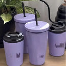Ljojo 12oz Stainless Steel Insulated Travel Mug Thermos Vacuum Coffee Cup