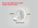 Ljojo LED Spotlight USB Rechargeable Wall Lamp for Living Room - Indoor Bedroom Decor Lighting
